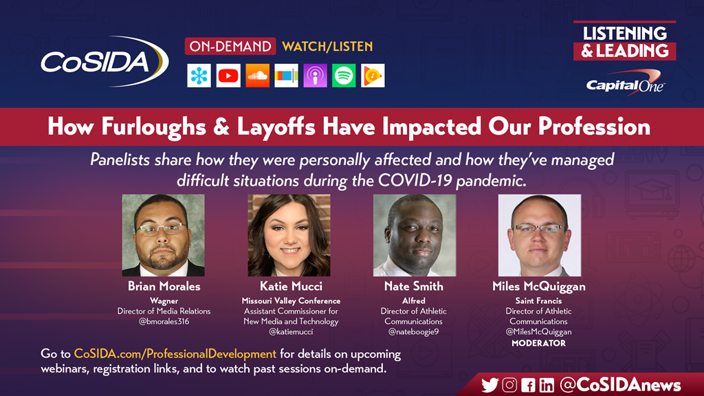 Watch On-Demand: How Furloughs & Layoffs & The Pandemic Have Impacted Our Profession - And Our Health